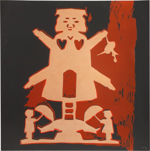 Andy Warhol : Hans Christian Andersen  (1987)  - Screenprint su cartoncino, es. T.P. 20/36 (ogni stampa è unica) - Asta ARTE CONTEMPORANEA - I - Casa d'aste Farsettiarte
