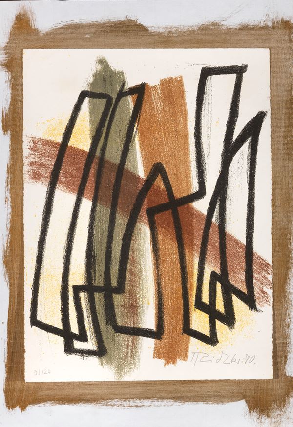 Hans Richter : Senza titolo  (1970)  - Litografia a colori, es. 9/124 - Asta ARTE CONTEMPORANEA - I - Casa d'aste Farsettiarte