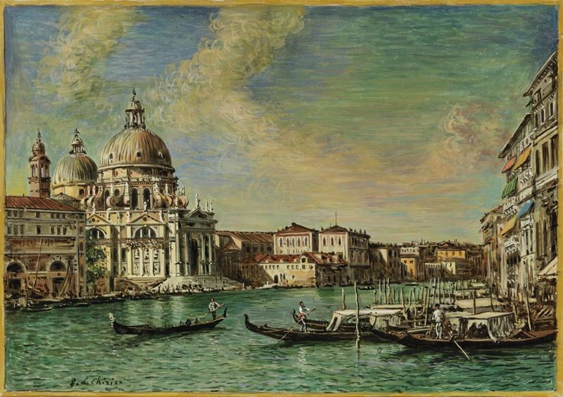 Giorgio De Chirico - Venezia. Chiesa della Salute