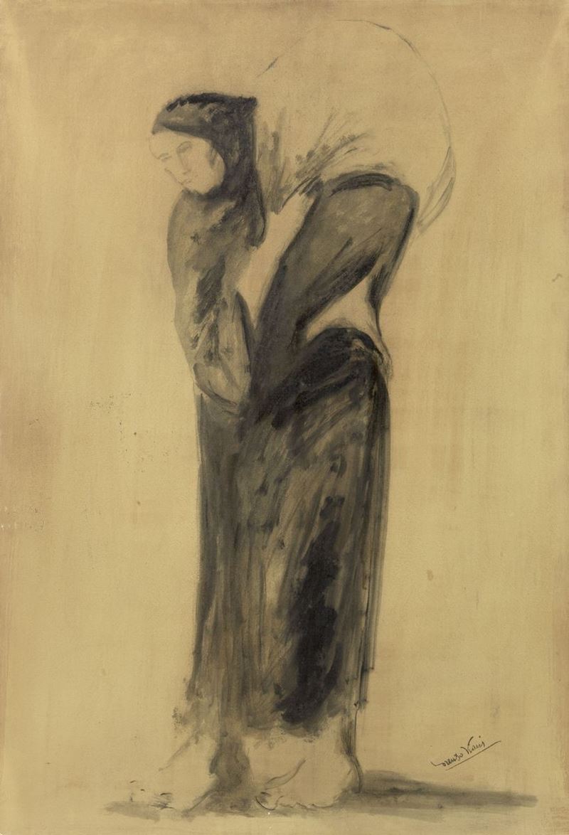 Lorenzo Viani - Donna con Fardello