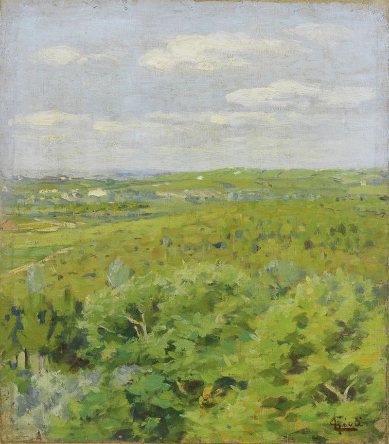 Luigi Gioli - Paesaggio a Fauglia