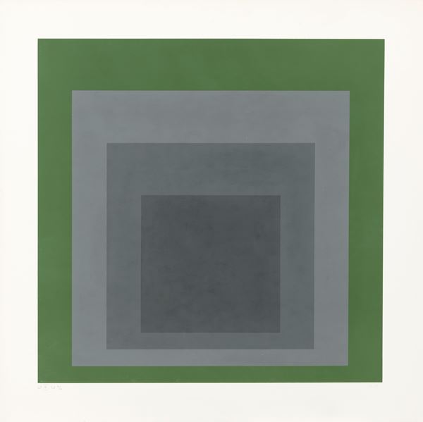 Josef Albers : Hommage to the Square SP III  (1967)  - Serigrafia a colori - Auction CONTEMPORARY ART - I - Casa d'aste Farsettiarte
