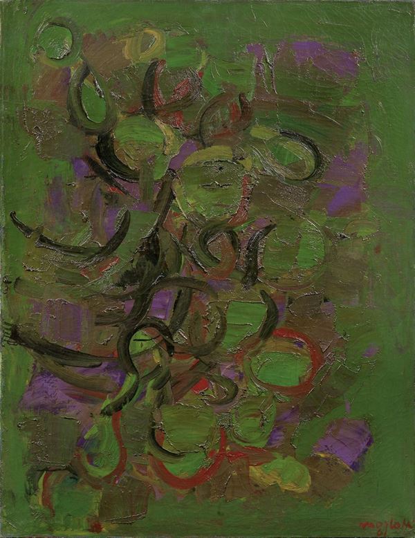 Ennio Morlotti : Vegetazione 4  (1961)  - Olio su tela - Auction MODERN ART - II - Casa d'aste Farsettiarte