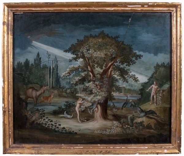 Scuola fiamminga del XVI secolo - Il peccato originale