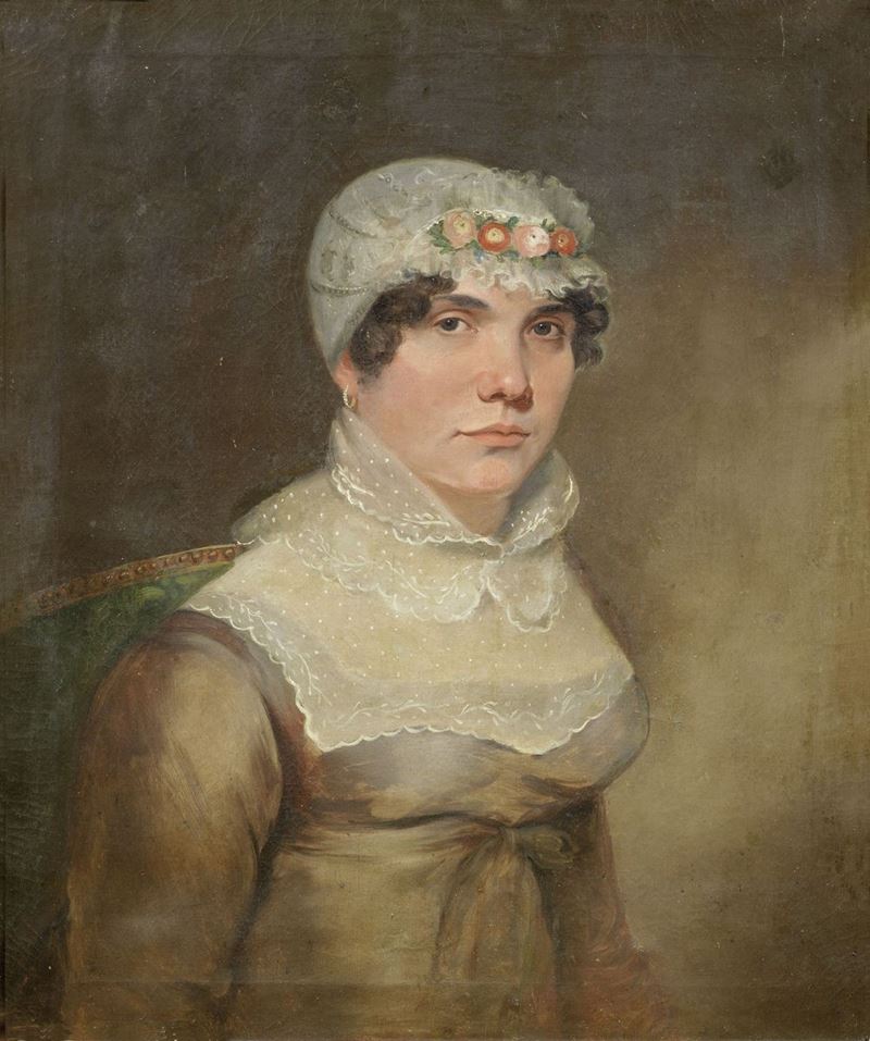 Scuola Francese Inizio XIX Secolo - Ritratto di Signora
