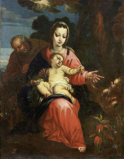 Sacra Famiglia con San Giovannino