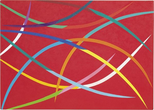 Piero Dorazio : Trivio Rosso  ((1989))  - Olio su tela - Auction CONTEMPORARY ART - I - Casa d'aste Farsettiarte
