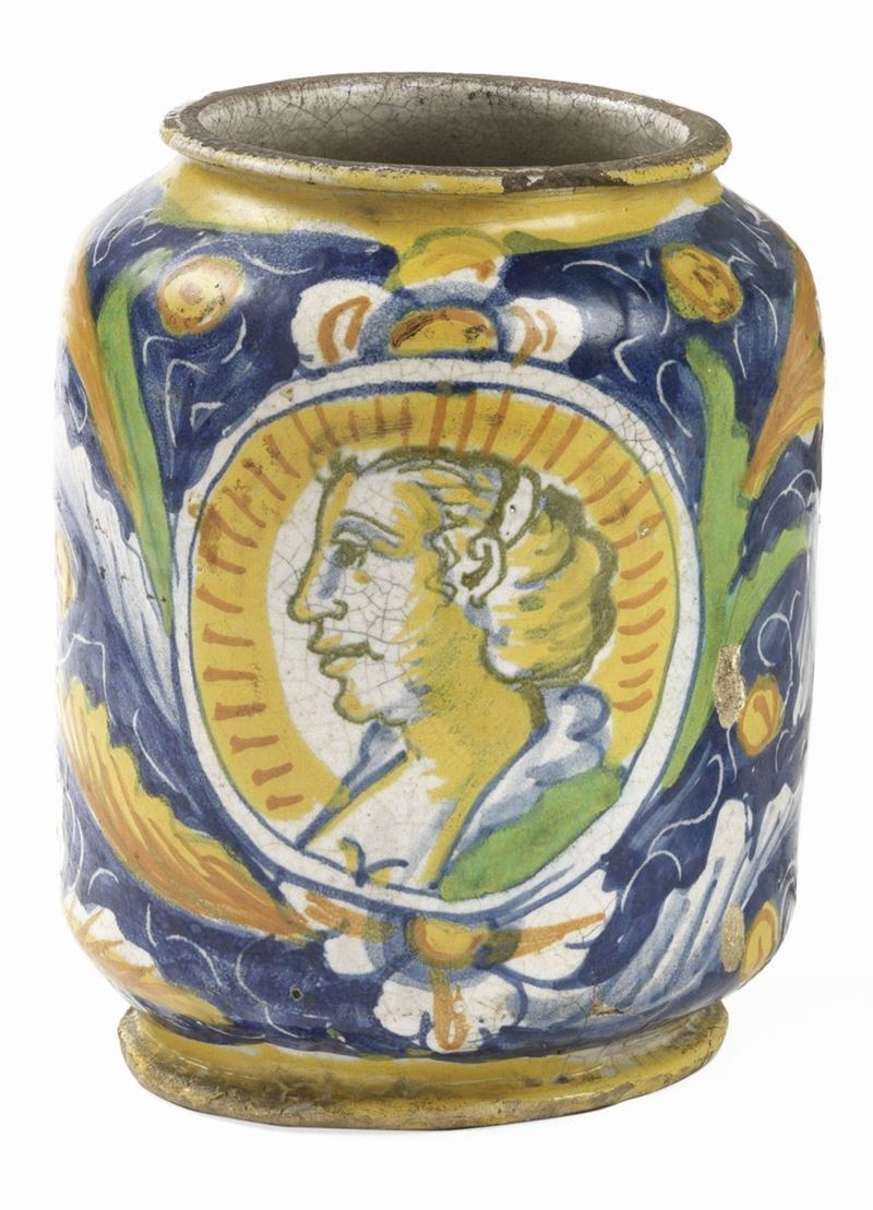 Albarello in Maiolica Policroma