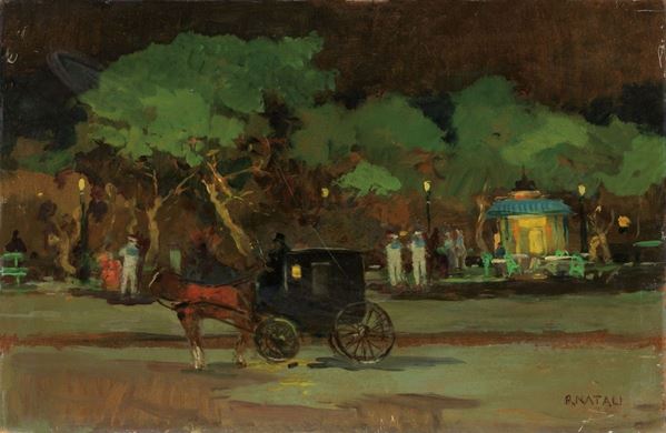 Renato Natali : Vecchia Ardenza  - Olio su faesite - Auction XIX AND XX CENTURY PAINTINGS AND SCULPTURES - II - Casa d'aste Farsettiarte