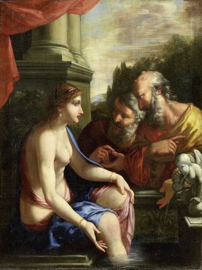 «susanna e i Vecchioni» e «agar e L'angelo»