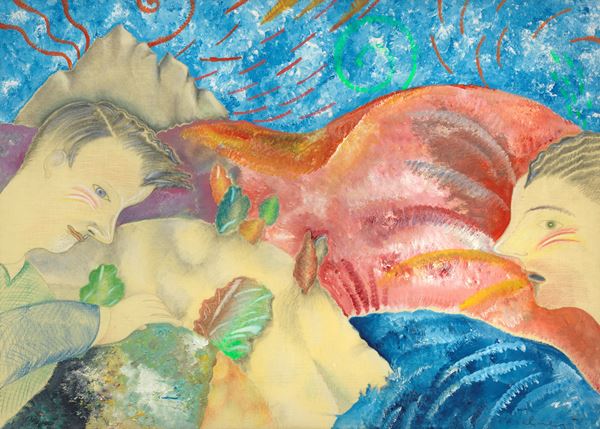 Luca Alinari : Senza titolo  - Tecnica mista su tela - Asta PARADE V - Arte Contemporanea - Casa d'aste Farsettiarte