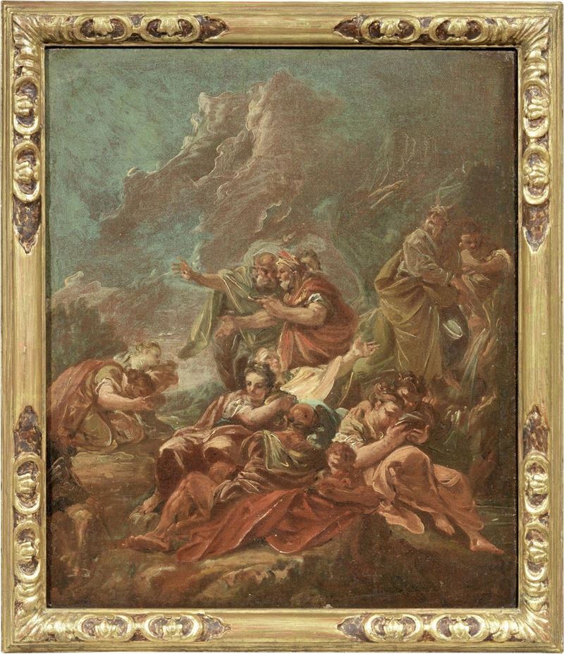 Giovanni Antonio Pellegrini (attr. A) - Mosè Discende dal Monte