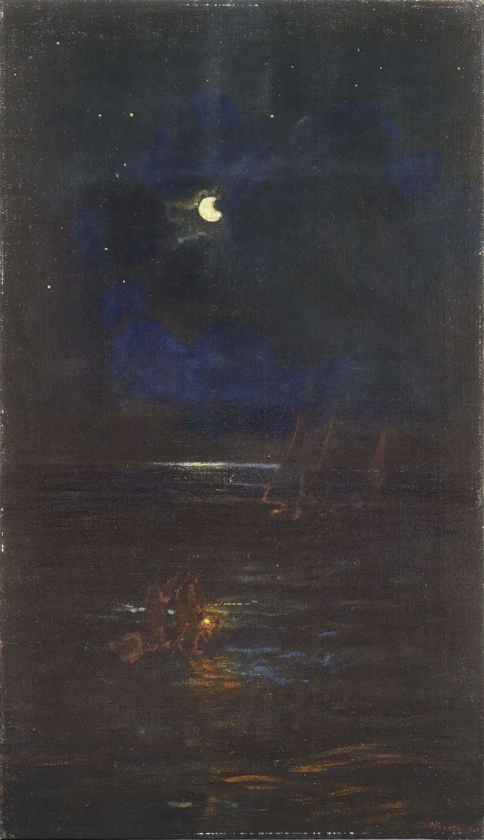 Plinio Nomellini - Notte in Riviera
