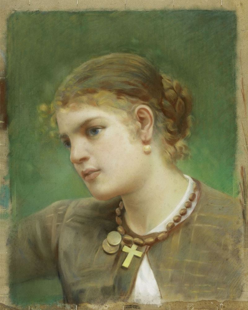 Francesco Paolo Michetti (attr. A) - Fanciulla