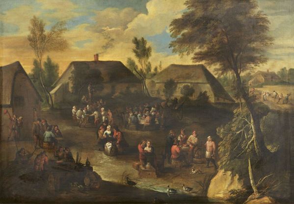 Scuola fiamminga del XVII secolo - Festa campestre (Kermesse)