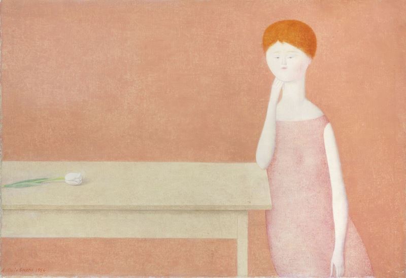 Antonio Bueno - Donna con Tulipano