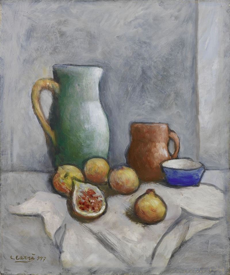 Carlo Carrà - Natura Morta con Brocca