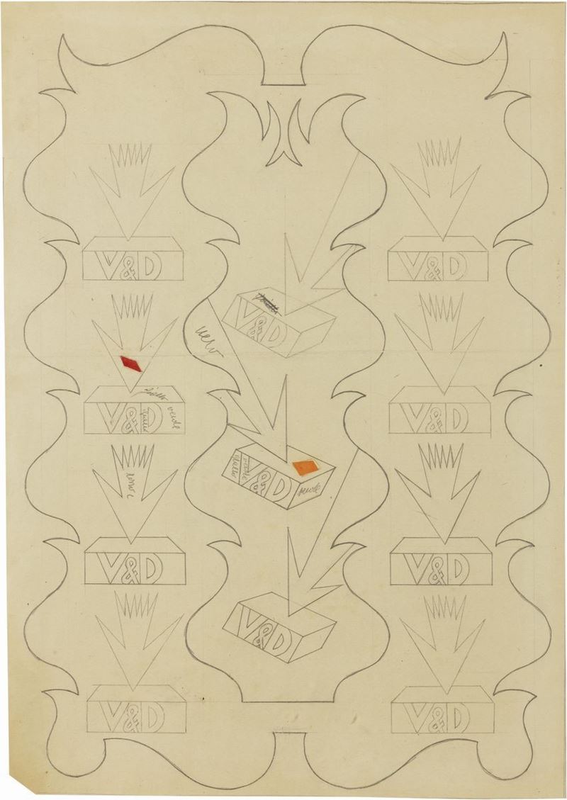 Fortunato Depero - Copertina per il Catalogo dei Mattoni Verzocchi