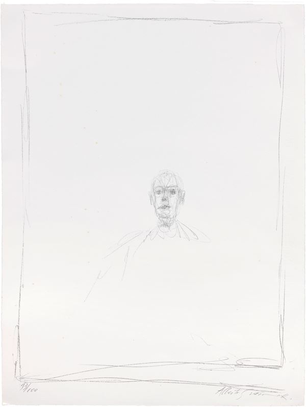 Alberto Giacometti : Quarantacinque disegni di Alberto Giacometti  (1963)  - Una litografia e una cartella con 45 fotoriproduzioni di disegni - Auction CONTEMPORARY ART - I - Casa d'aste Farsettiarte