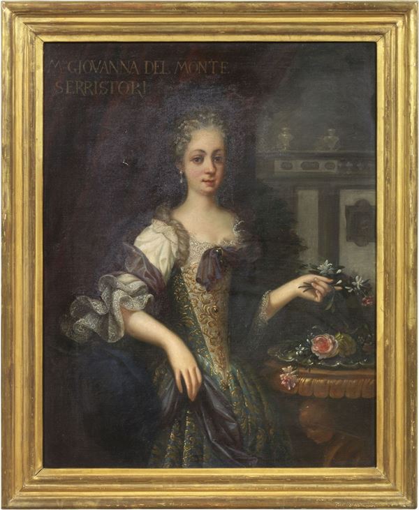 Scuola fiorentina del XVIII secolo - Ritratto di Giovanna Del Monte Serristori
