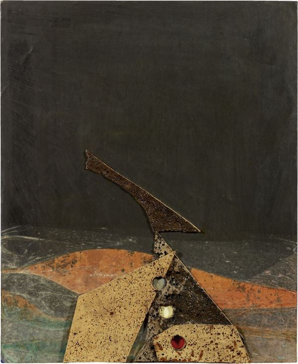 Roberto Crippa : Moon Landscape  (1970)  - Collage su tavola - Asta ARTE CONTEMPORANEA - I - Casa d'aste Farsettiarte