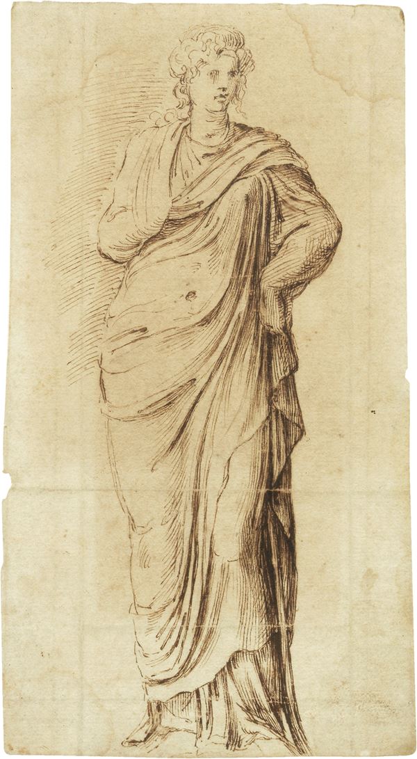 Girolamo Sellari detto da Carpi (attr. a) - Figura di donna