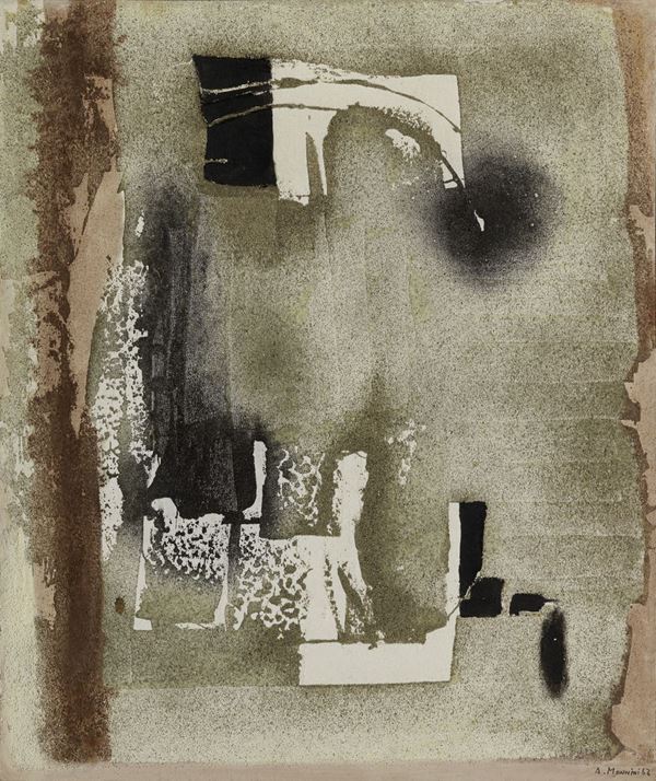 Alvaro Monnini : Senza titolo  (1962)  - Tecnica mista su tela - Auction CONTEMPORARY ART - I - Casa d'aste Farsettiarte