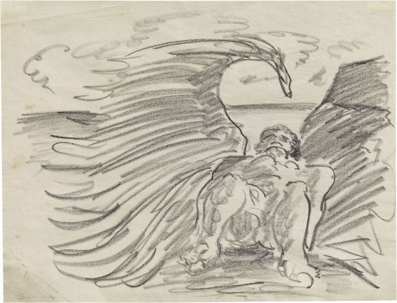 Alberto Savinio - «angelo» o «icaro Caduto»