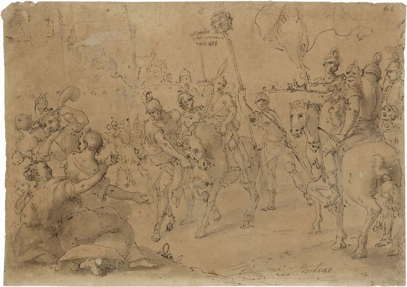 Scuola Napoletana del XVIII Secolo - Trionfo di David