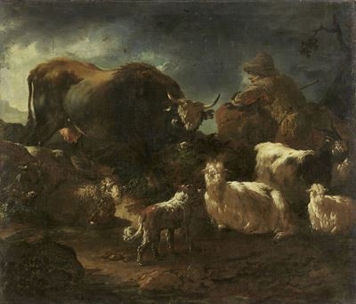 Paesaggio con Armenti e Pastore