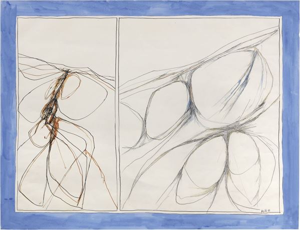 Achille Perilli : Senza titolo  (1965)  - Tecnica mista su carta - Auction CONTEMPORARY ART - I - Casa d'aste Farsettiarte