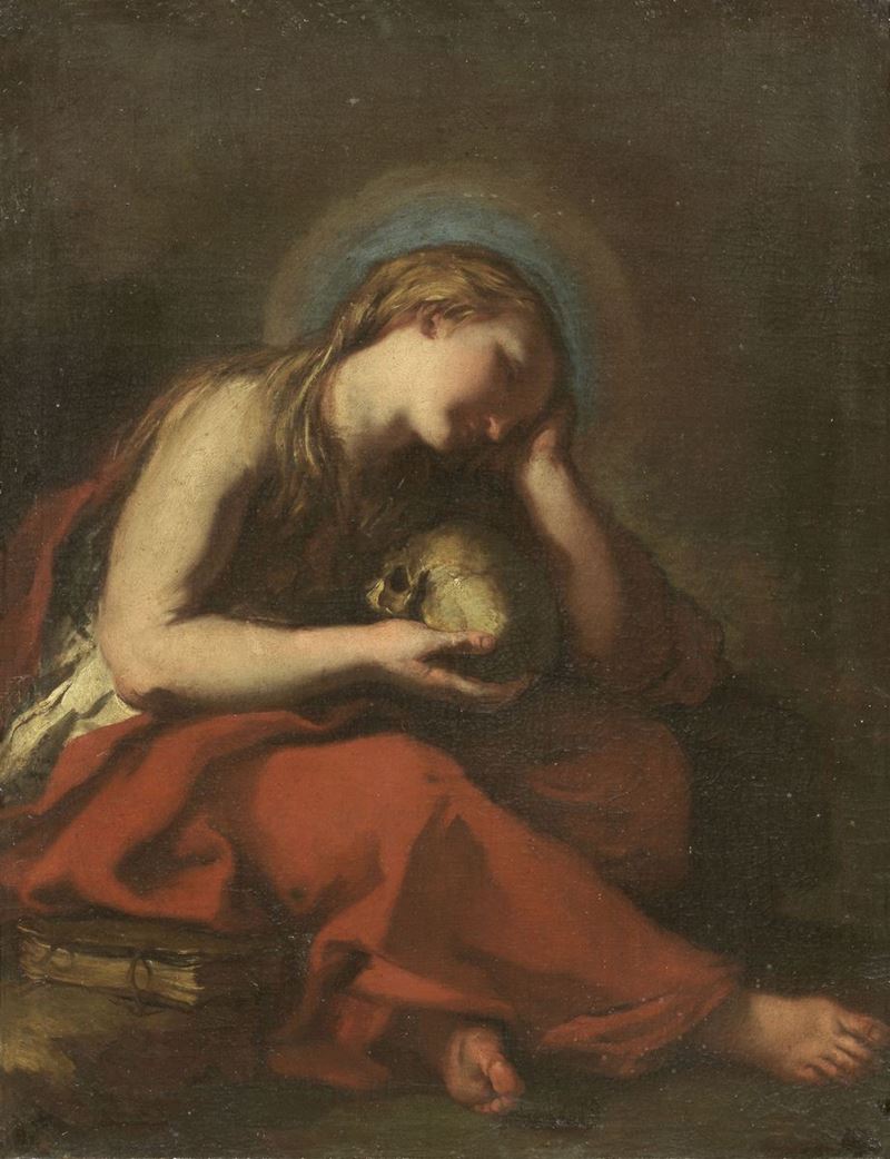 Scuola Emiliana del XVII Secolo - Maddalena Penitente