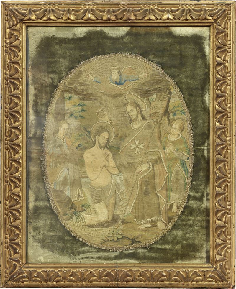 Scuola Emiliana del XVII Secolo - Battesimo di Cristo