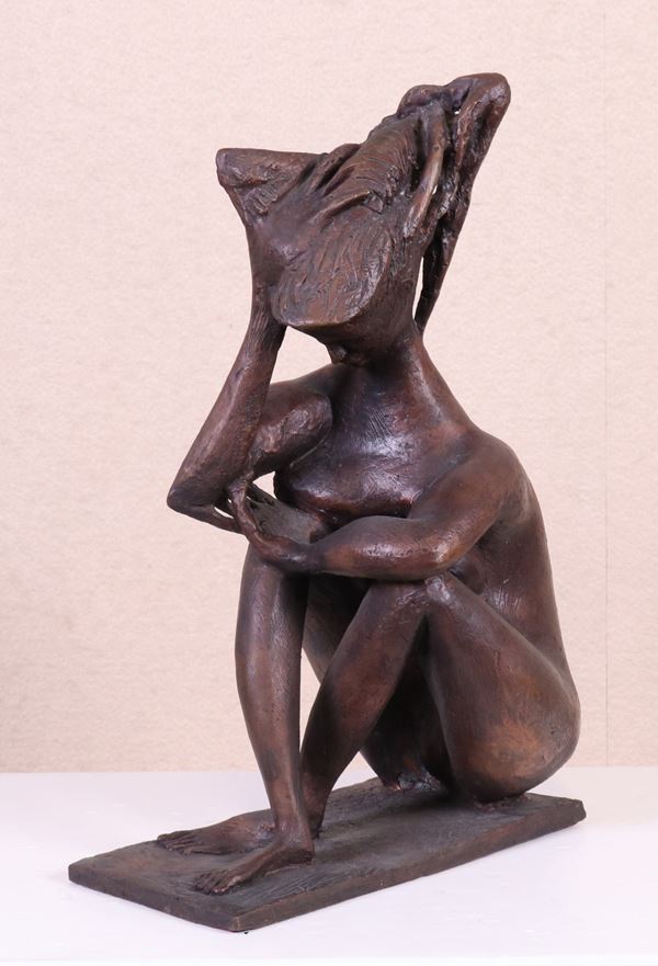 Pericle Fazzini : Sibilla  - Scultura in bronzo, multiplo, es. LVII/C - Auction CONTEMPORARY ART - I - Casa d'aste Farsettiarte