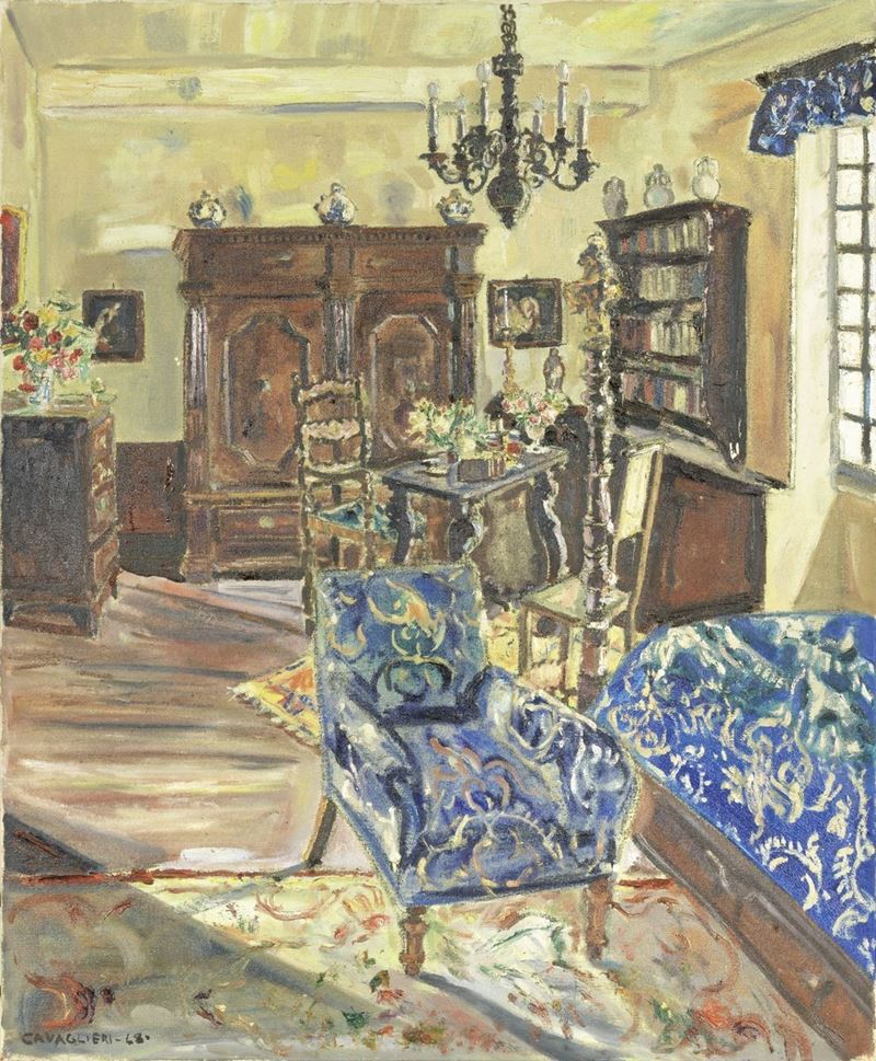 Mario Cavaglieri - Le Salon De Compagnie. Philémon Et Baucis