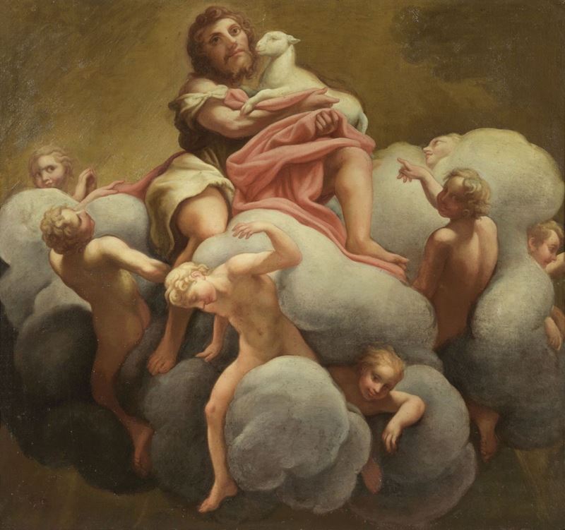Copia da Correggio, Fine XVII Secolo - San Giovanni Battista