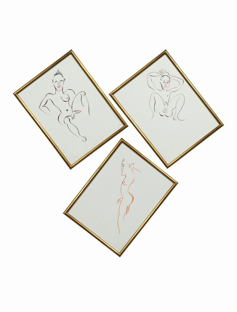 Luigi Ontani - Incompiuti Adonici Abusi I, II e III