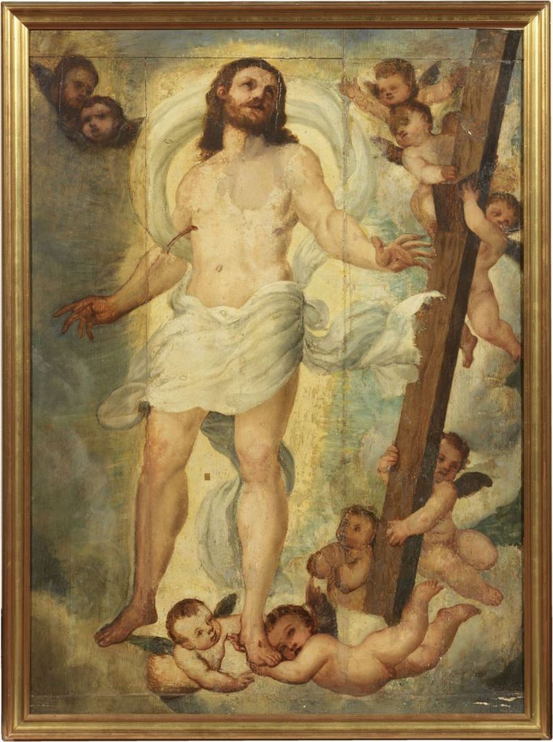 Scuola Lombarda del XVII Secolo - Cristo Risorto