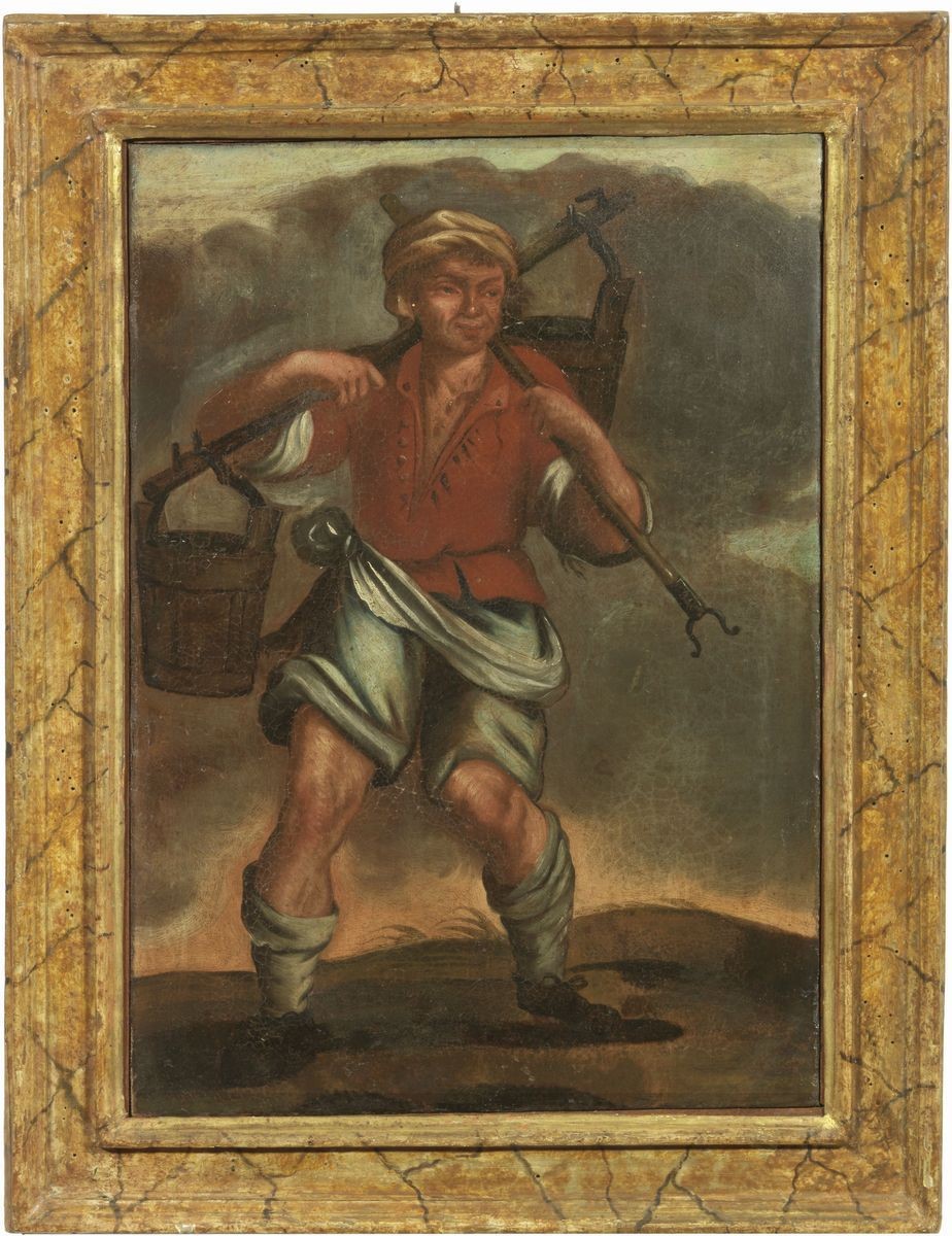 Scuola Emiliana Fine XVIII Secolo - «pescatore» e «portatore D'acqua»