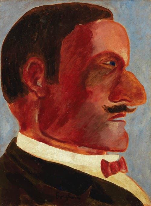 Franz Borghese : Ritratto virile  - Olio su tela - Asta ARTE CONTEMPORANEA - I - Casa d'aste Farsettiarte