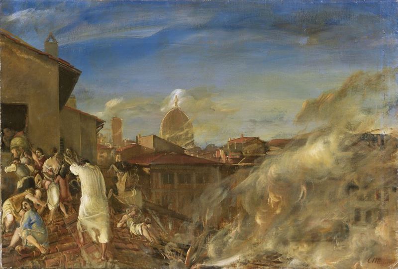 Pietro Annigoni - L'incendio