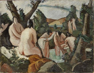 Mosè Salvato dalle Acque (bagnanti)