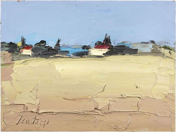 Sergio Scatizzi : Paesaggio  (2000)  - Olio su tavola - Asta ARTE CONTEMPORANEA - I - Casa d'aste Farsettiarte