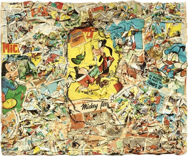 Arturo Carmassi : Senza titolo  - Collage su tavola - Asta ARTE CONTEMPORANEA - I - Casa d'aste Farsettiarte