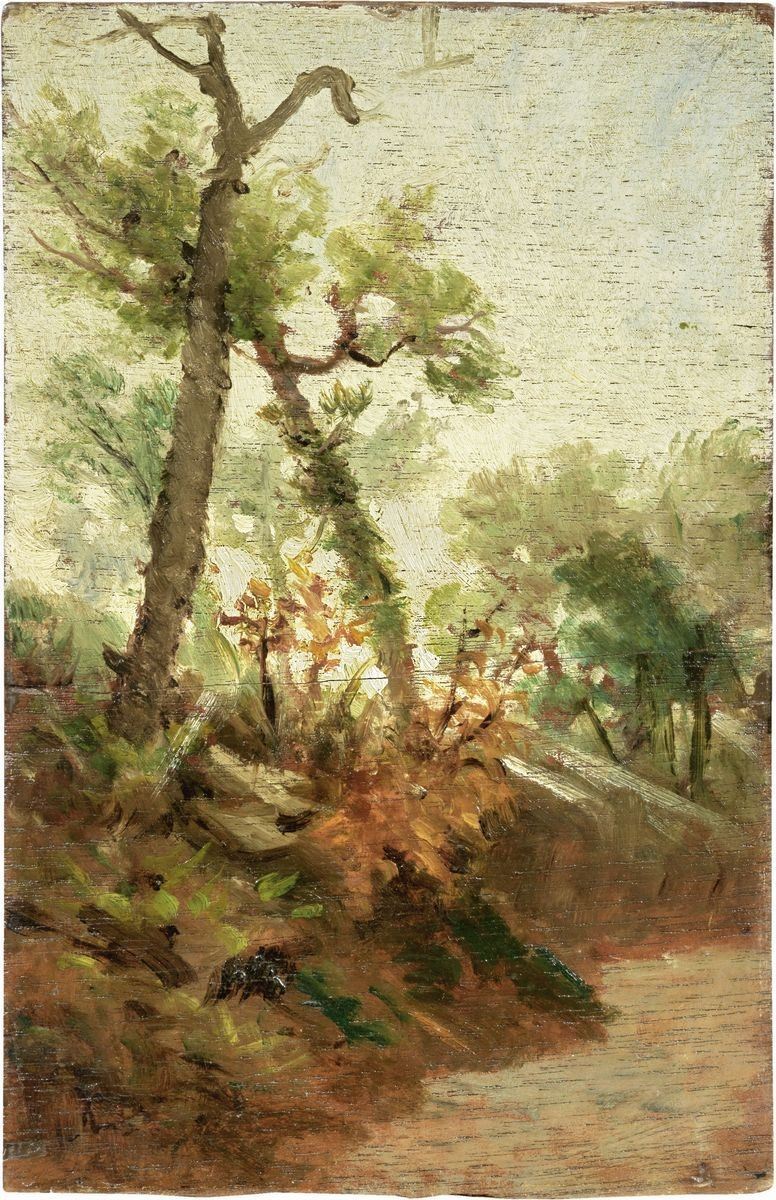 Silvestro Lega - Alberi al Vento