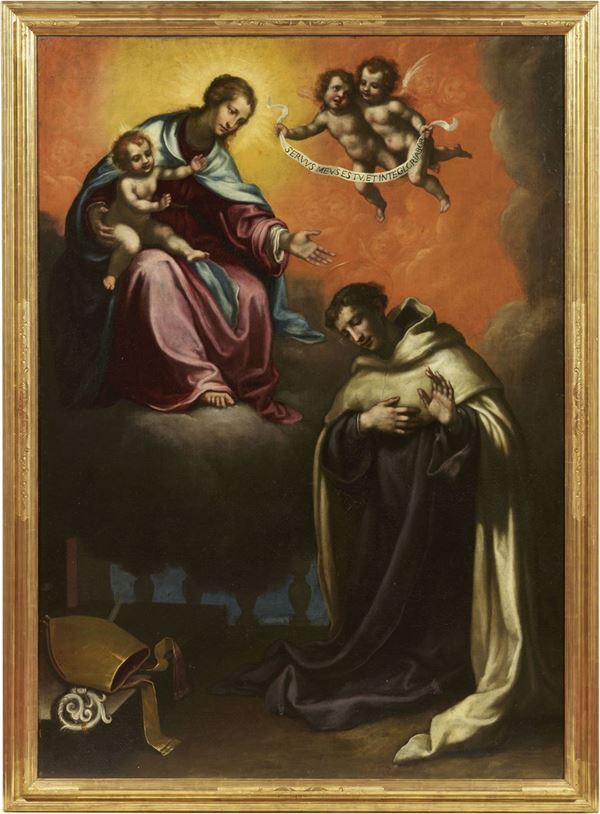 Curradi Francesco (attr. a) - La Madonna col Bambino e Sant'Antonio