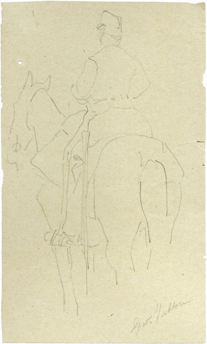 Giovanni Fattori - Soldato a Cavallo