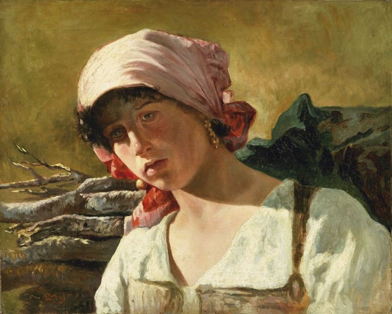 Teofilo Patini - Studio di Figura per «bestie da Soma»