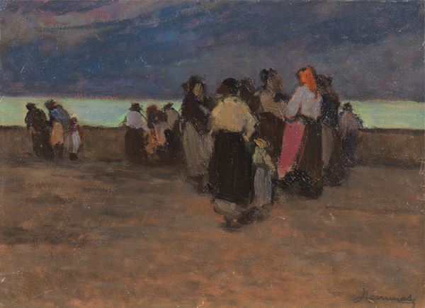 Ludovico Tommasi - Donne in riva al mare