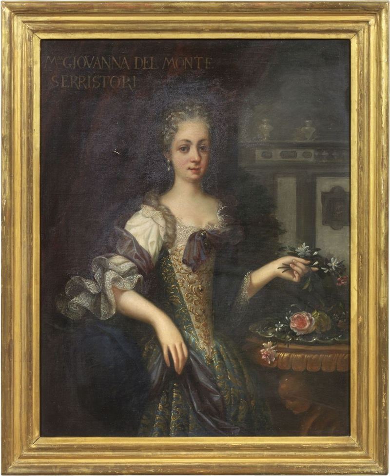 Scuola Fiorentina del XVIII Secolo - Ritratto di Giovanna del Monte Serristori